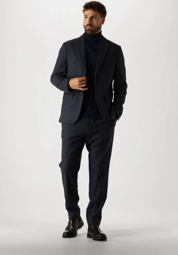 donkerblauwe selected homme colberts slhslim-reed wool blz