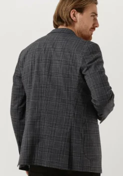 donkerblauwe selected homme colberts slhslim-knox check blz b