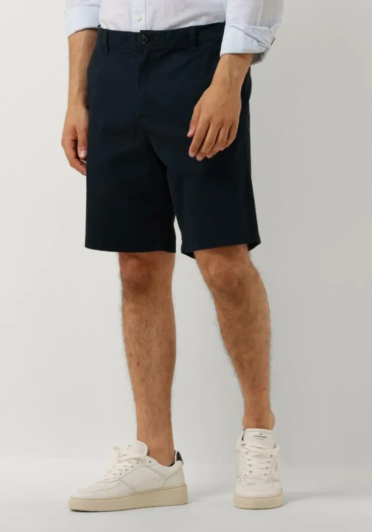 donkerblauwe selected homme korte broek slhreglar bil flex shorts noos