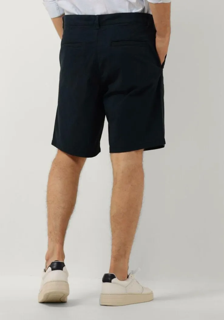 donkerblauwe selected homme korte broek slhreglar bil flex shorts noos