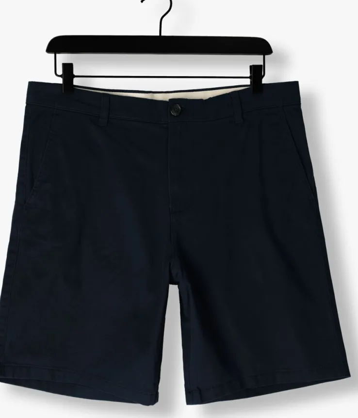 donkerblauwe selected homme korte broek slhreglar bil flex shorts noos