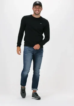 donkerblauwe selected homme slim fit jeans slim-leon 4074 d.b. superst