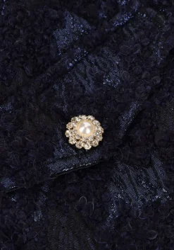 donkerblauwe semicouture gilet y2wn04