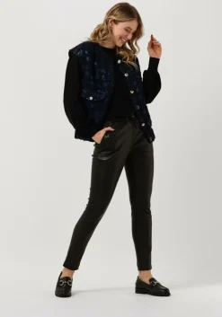 donkerblauwe semicouture gilet y2wn04