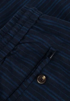 donkerblauwe shiwi korte broek men lewis linen shorts yam dye stripes