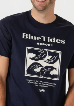donkerblauwe shiwi t-shirt men liam regular t-shirt blue tides