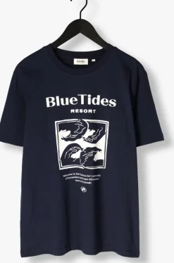 donkerblauwe shiwi t-shirt men liam regular t-shirt blue tides