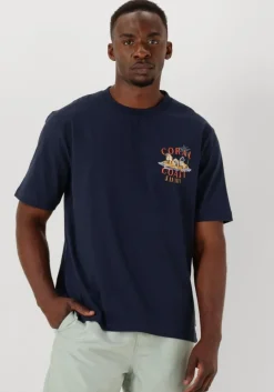 donkerblauwe shiwi t-shirt men finn relaxed t-shirt coral coast