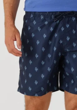 donkerblauwe shiwi zwembroeken men mike swim shorts 7 inch sketched coral