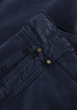 donkerblauwe summum straight leg jeans straight ultra soft stretch twill