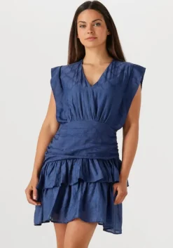 donkerblauwe suncoo mini jurk cyana