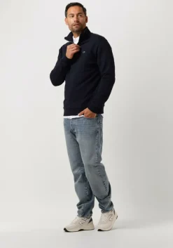 donkerblauwe the goodpeople sweater lucca