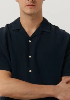 donkerblauwe the goodpeople casual overhemd sun