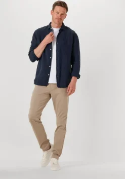 donkerblauwe the goodpeople casual overhemd soho