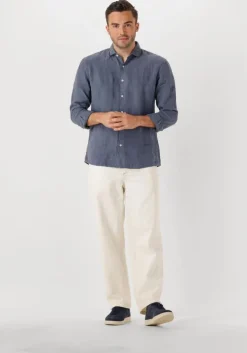 donkerblauwe the goodpeople casual overhemd soho