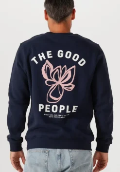 donkerblauwe the goodpeople sweater lito