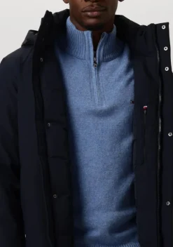 donkerblauwe tommy hilfiger parka's tech padded parka