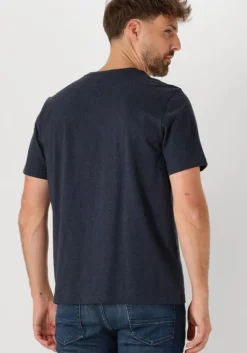 donkerblauwe tommy hilfiger t-shirt essential reg fit heather tee