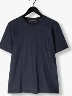 donkerblauwe tommy hilfiger t-shirt essential reg fit heather tee