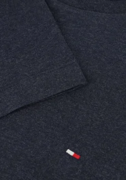donkerblauwe tommy hilfiger t-shirt essential reg fit heather tee