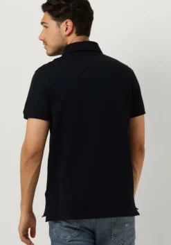 donkerblauwe tommy hilfiger polo core 1985 slim polo