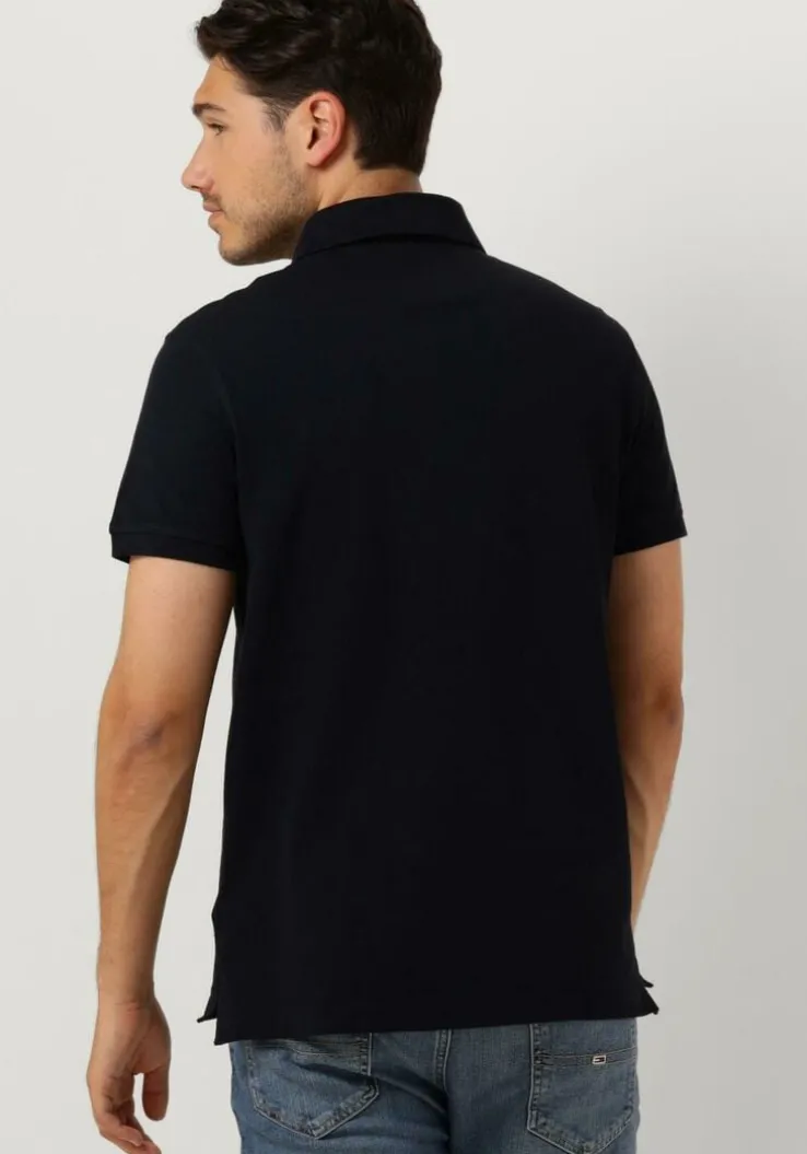 donkerblauwe tommy hilfiger polo core 1985 slim polo