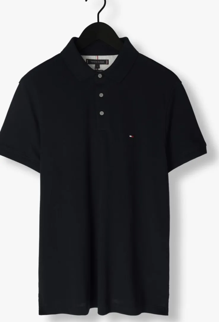 donkerblauwe tommy hilfiger polo core 1985 slim polo
