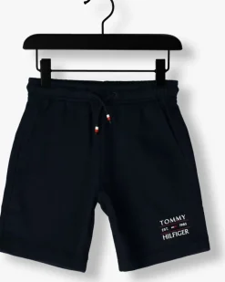 donkerblauwe tommy hilfiger korte broek tommy flag hilfiger sweatshort