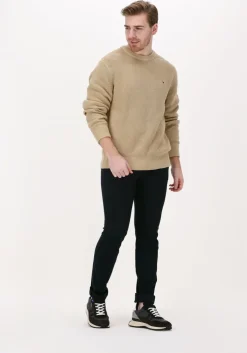 donkerblauwe tommy hilfiger pantalon bleecker jersey pinstripe