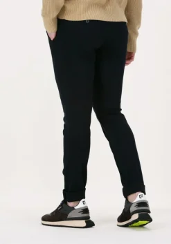 donkerblauwe tommy hilfiger pantalon bleecker jersey pinstripe