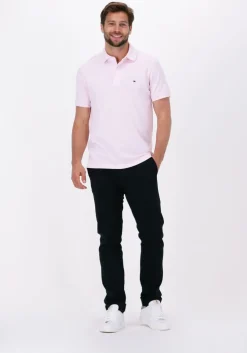 donkerblauwe tommy hilfiger pantalon bleecker jersey pinstripe