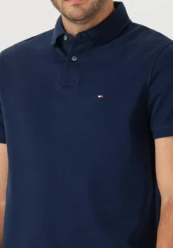 donkerblauwe tommy hilfiger polo 1985 regular polo