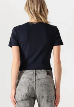 donkerblauwe tommy hilfiger t-shirt new slim cody v-nk ss