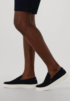 donkerblauwe tommy hilfiger instappers modern light