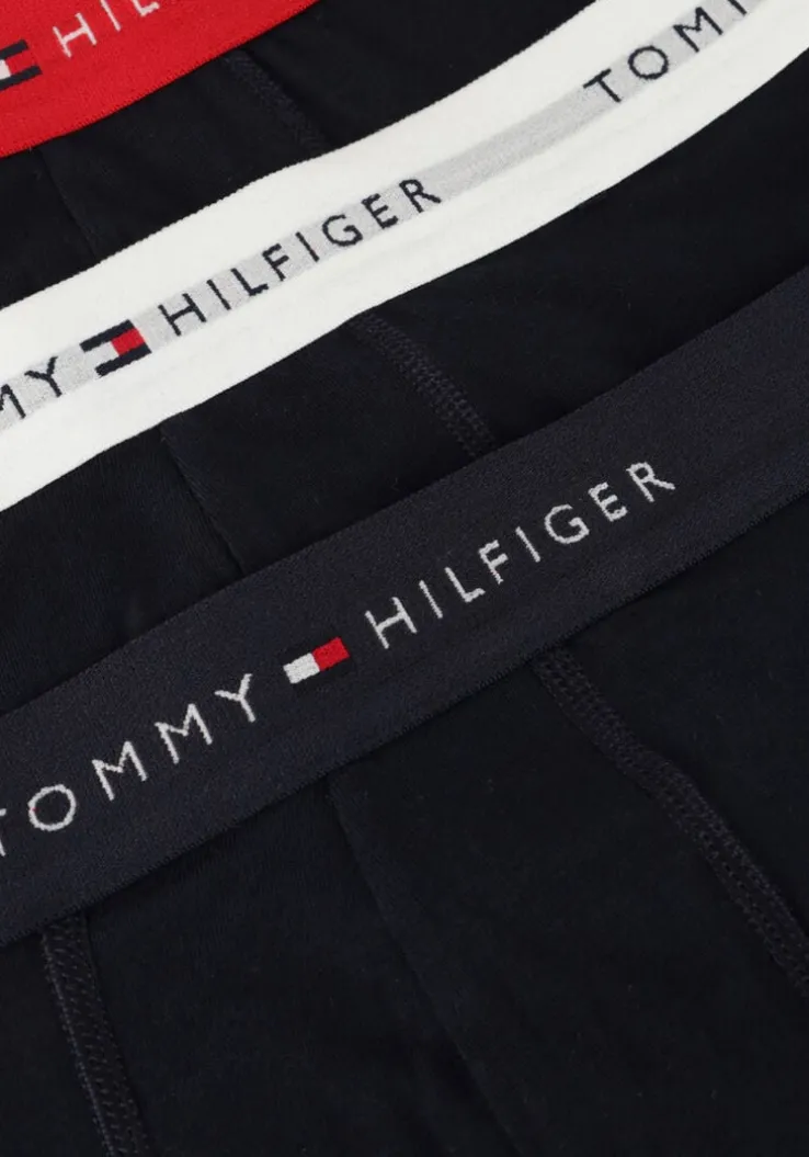 donkerblauwe tommy hilfiger boxershorts 3p wb trunk
