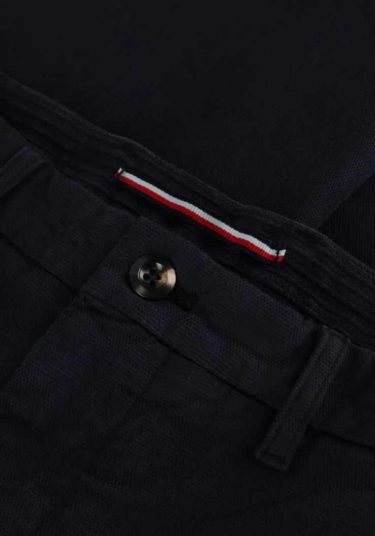 donkerblauwe tommy hilfiger chino chino bleecker structure gmd