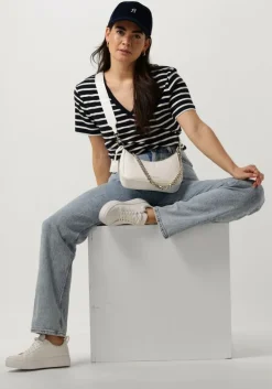 donkerblauwe tommy hilfiger t-shirt new slim cody v-neck ss