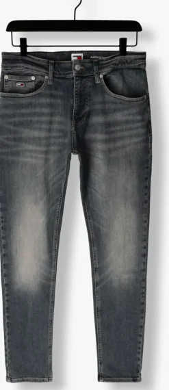 donkerblauwe tommy jeans slim fit jeans austin slim tprd dh1