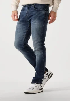 donkerblauwe tommy jeans slim fit jeans scanton slim ai1262