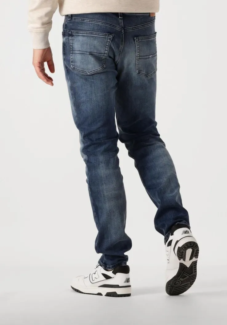 donkerblauwe tommy jeans slim fit jeans scanton slim ai1262