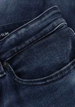 donkerblauwe tommy jeans slim fit jeans scanton slim ai1262