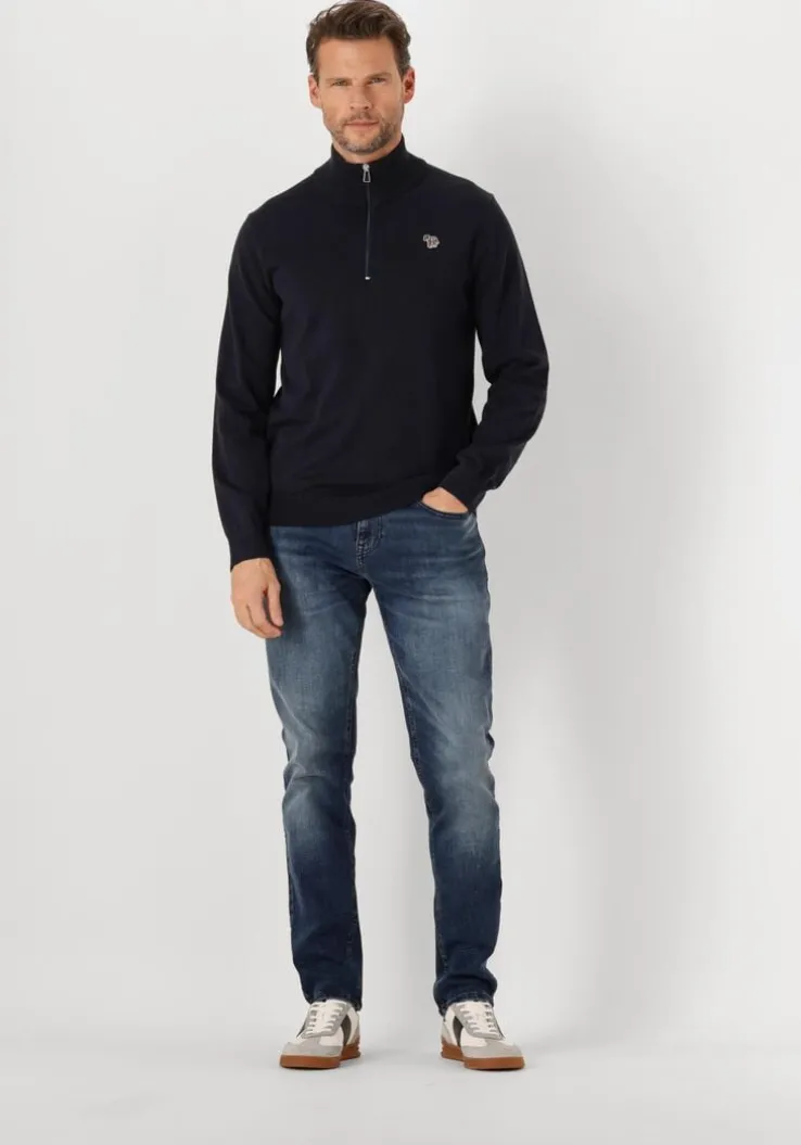 donkerblauwe tommy jeans slim fit jeans scanton slim ai1262