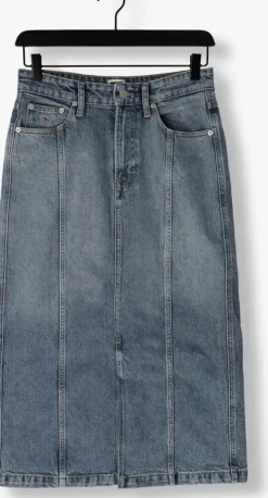 donkerblauwe tommy jeans midirok claire hgh midi skirt ah7134