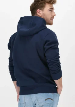 donkerblauwe tommy jeans sweater tjm regular fleece hoodie