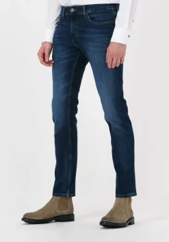 donkerblauwe tommy jeans slim fit jeans scanton slim asdbs