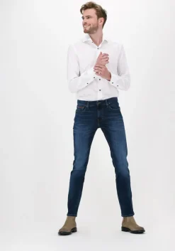 donkerblauwe tommy jeans slim fit jeans scanton slim asdbs