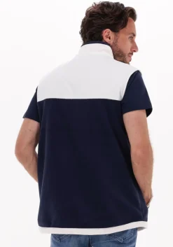 donkerblauwe tommy jeans bodywarmer tjm mix media retro vest