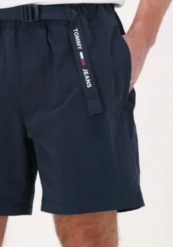 donkerblauwe tommy jeans korte broek tjm belted beach short
