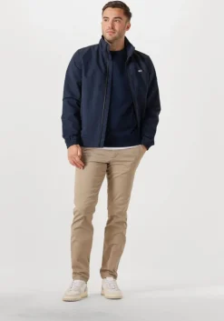 donkerblauwe tommy jeans trui tjm reg bagde crew ext