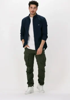 donkerblauwe tommy jeans casual overhemd tjm essential light twill shirt